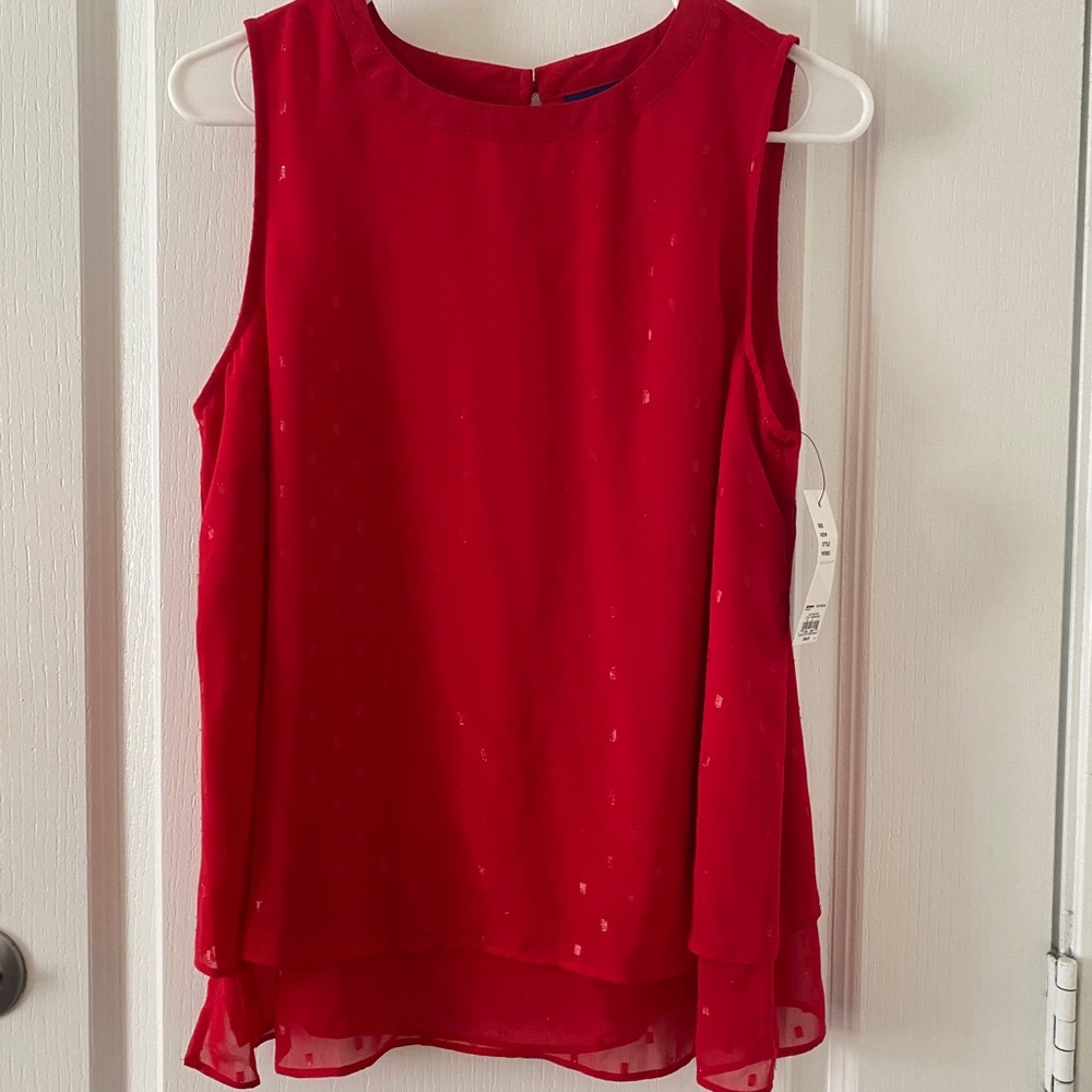 NWT APT. 9 Tango Red Blouse Sz. M